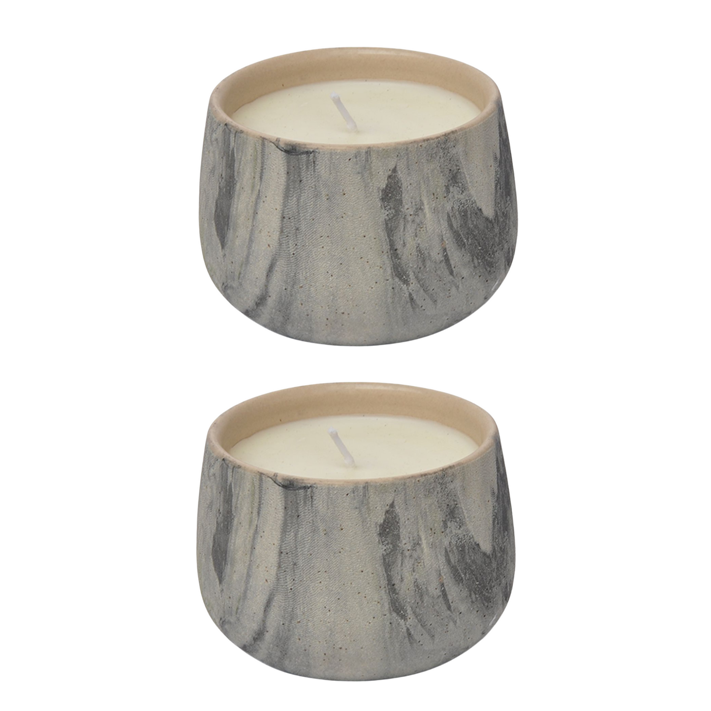 Set of 2 Wolfie 8oz Floral Candle | Holiday Gift | Ceramic Vessel | Scented Candles