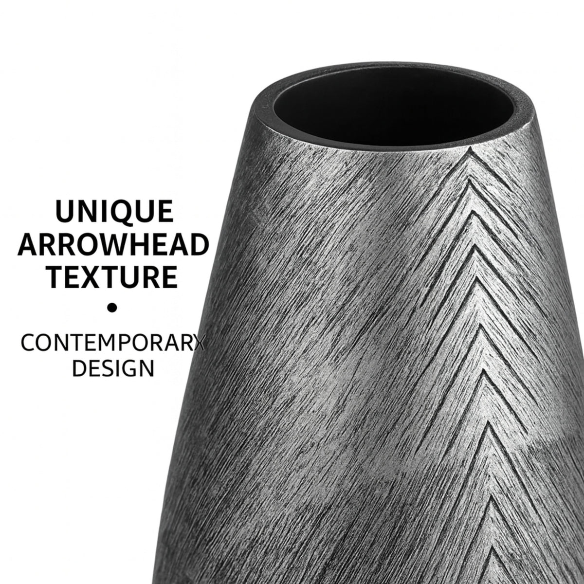 PLR210 GRAY POLYRESIN VASES