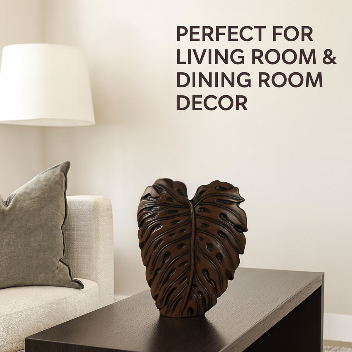 PLR208 BROWN POLYRESIN VASES