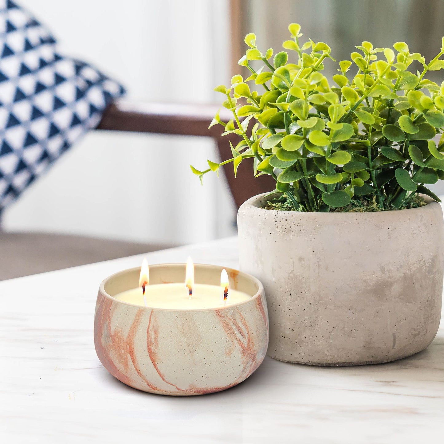 CECA271 TERRA COTTA CANDLES UNSCENTED