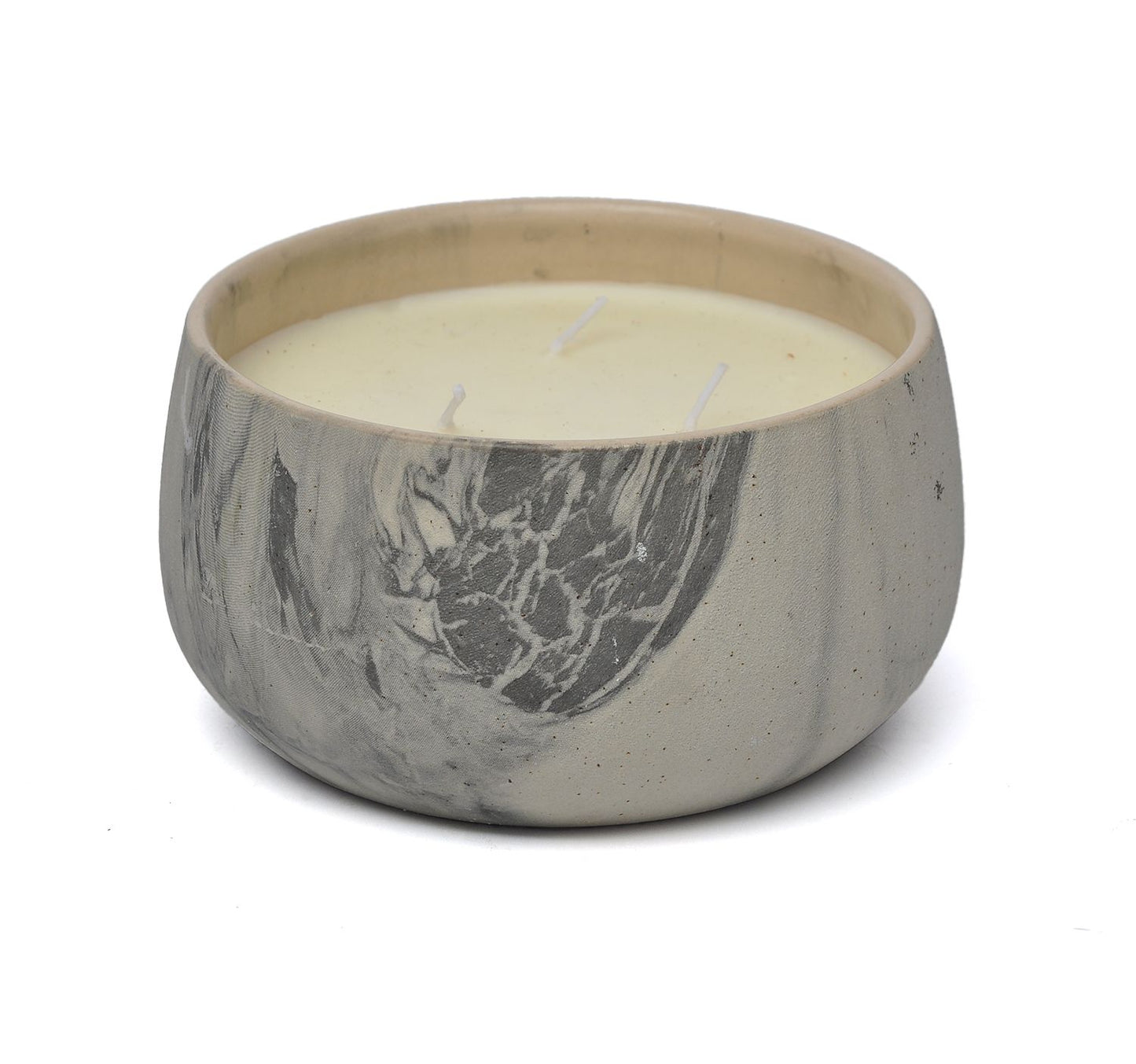 CECA280 GREY, WHITE CANDLES UNSCENTED