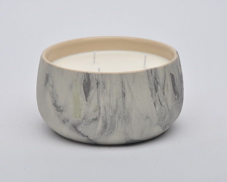 CECA280 GREY, WHITE CANDLES UNSCENTED