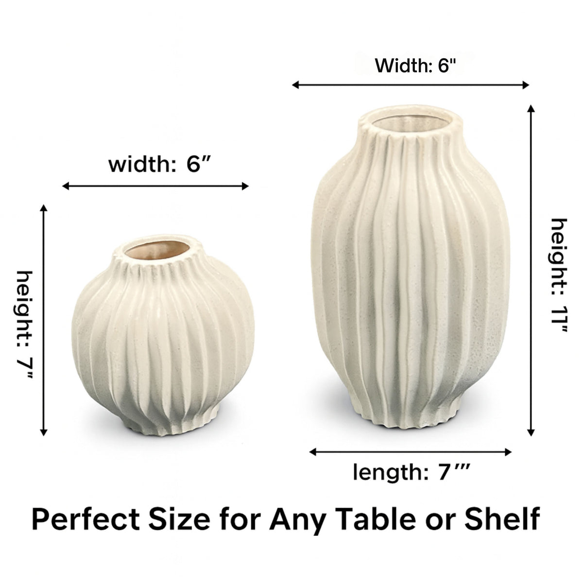 CESE340 WHITE CERAMIC VASES HOME DECOR DEALS
