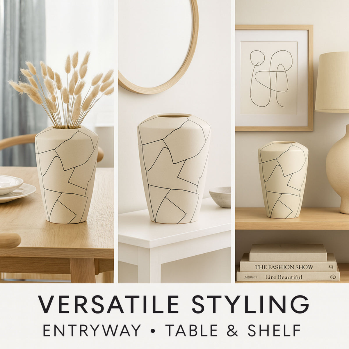 CEVA324 WHITE CERAMIC VASES HOME DECOR DEALS
