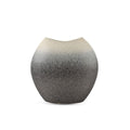 Ceramic Oval Vase - Gray Finish | Modern Decorative Accent by Aria Home