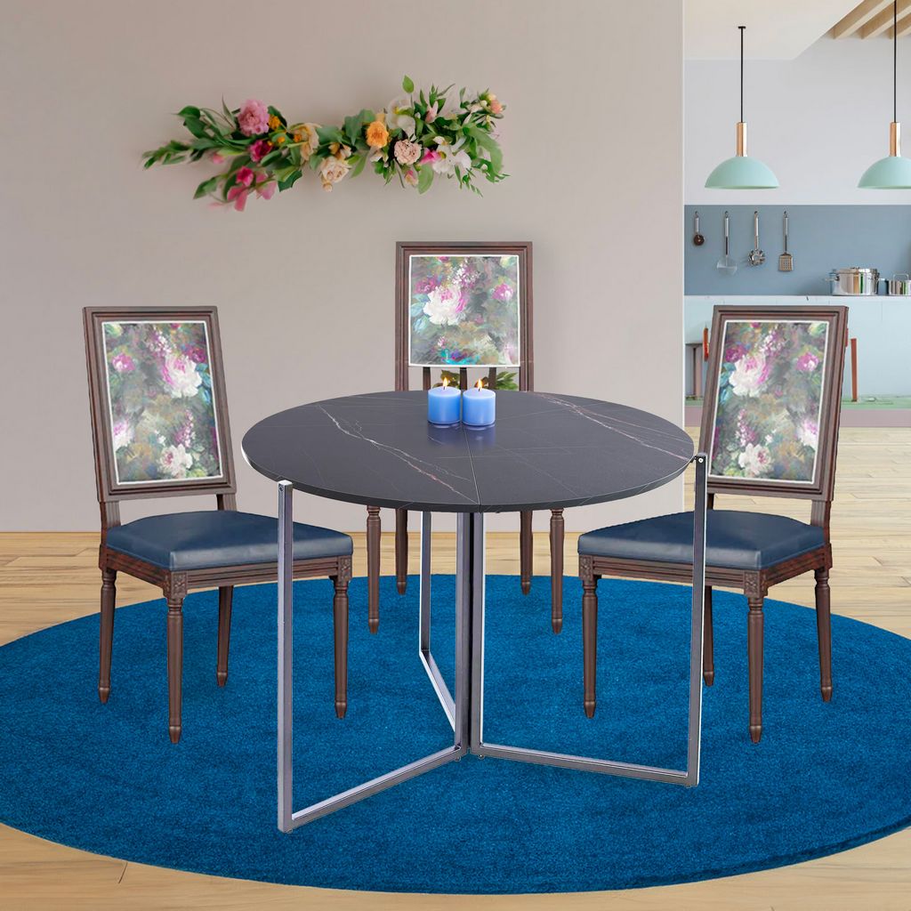 TB424BG BLACK CARRERA DINING TABLE