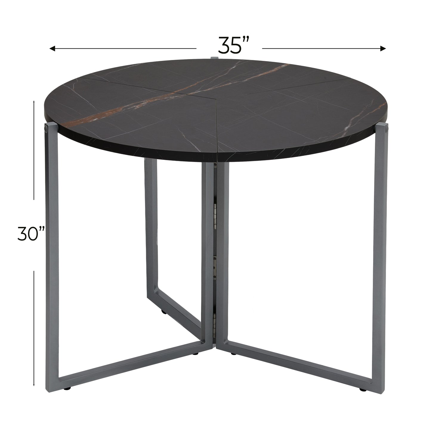 TB424BG BLACK CARRERA DINING TABLE