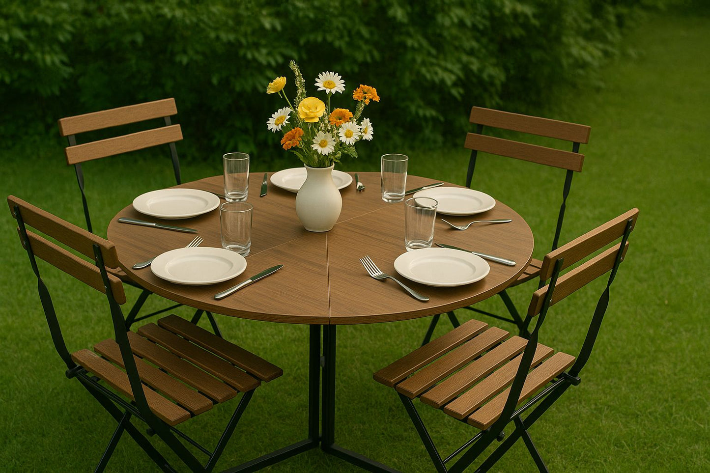 TB431BG WALNUT DINING TABLE