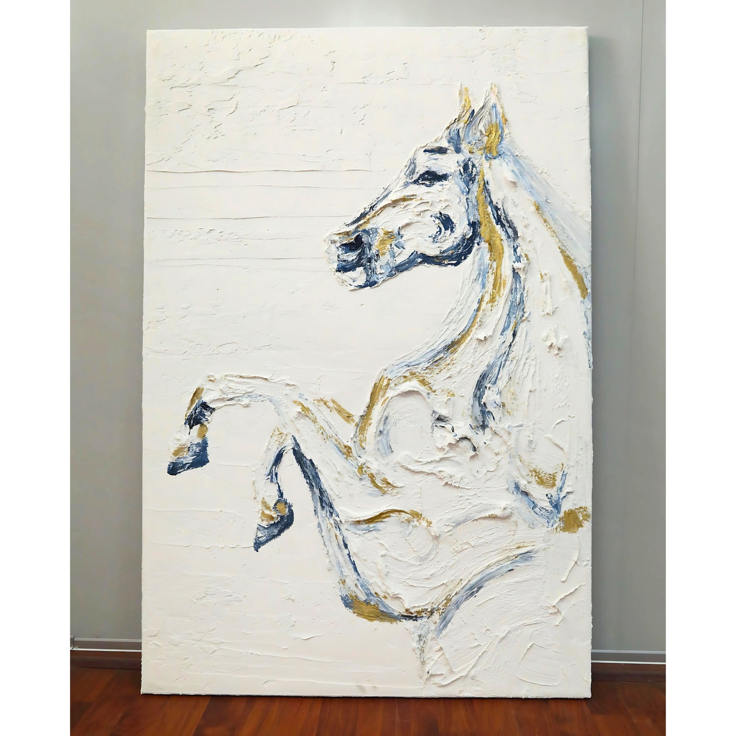 Majesty Frameless Oil Painting Hand-Painted Large Canvas Wall Art 31"X47" - Aria Home