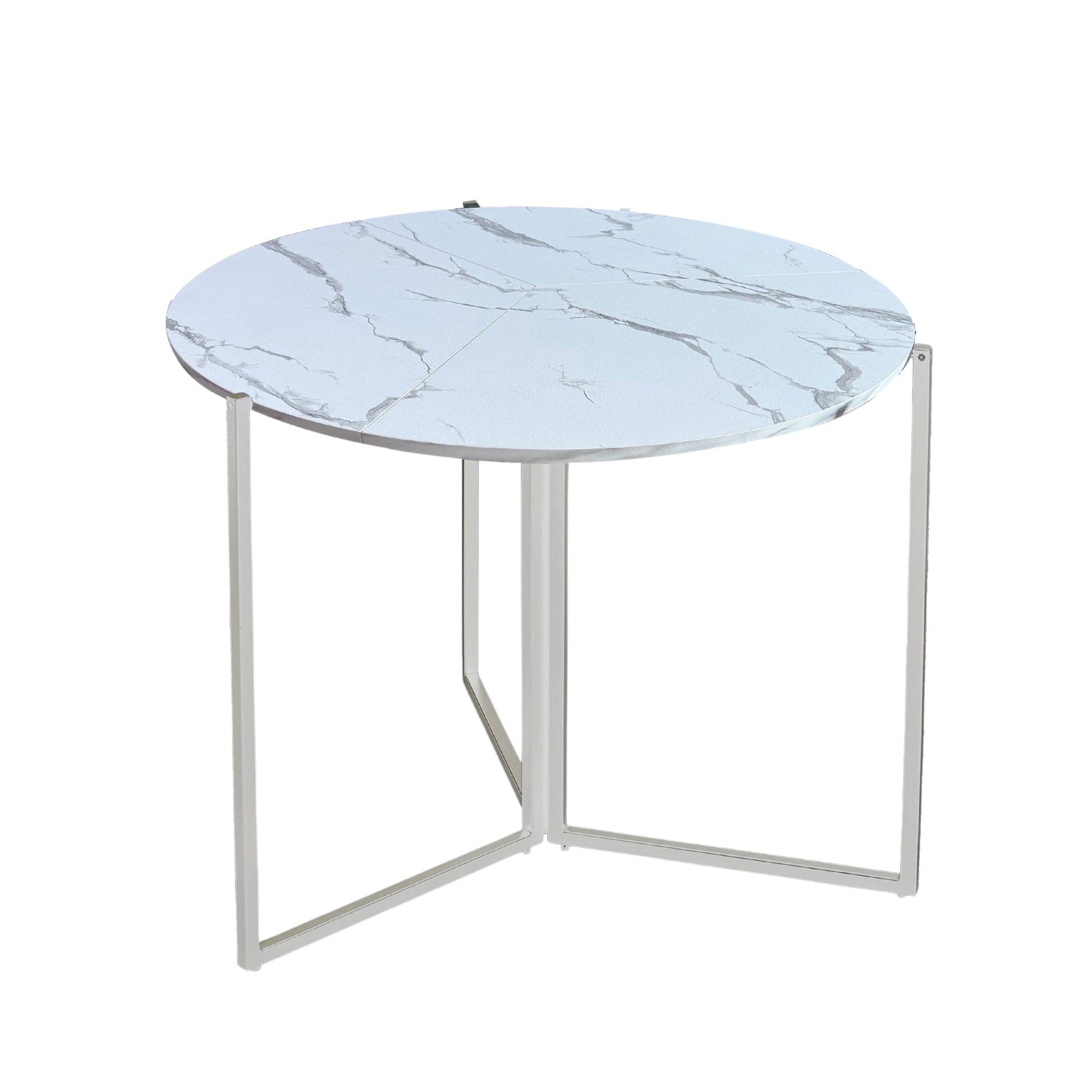 TB432M WHITE CARRERA DINING TABLE