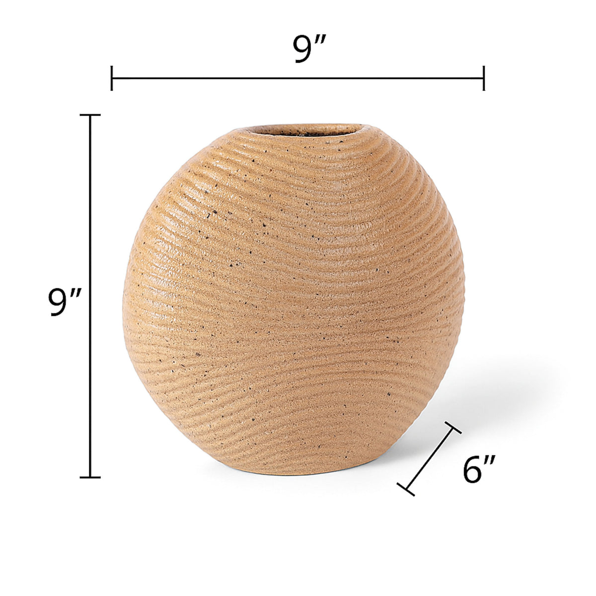 CEDE361 TAN CERAMIC VASES HOME DECOR DEALS