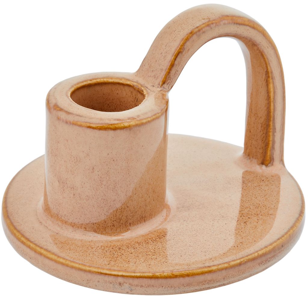 CECA364 TAN CANDLE HOLDERS