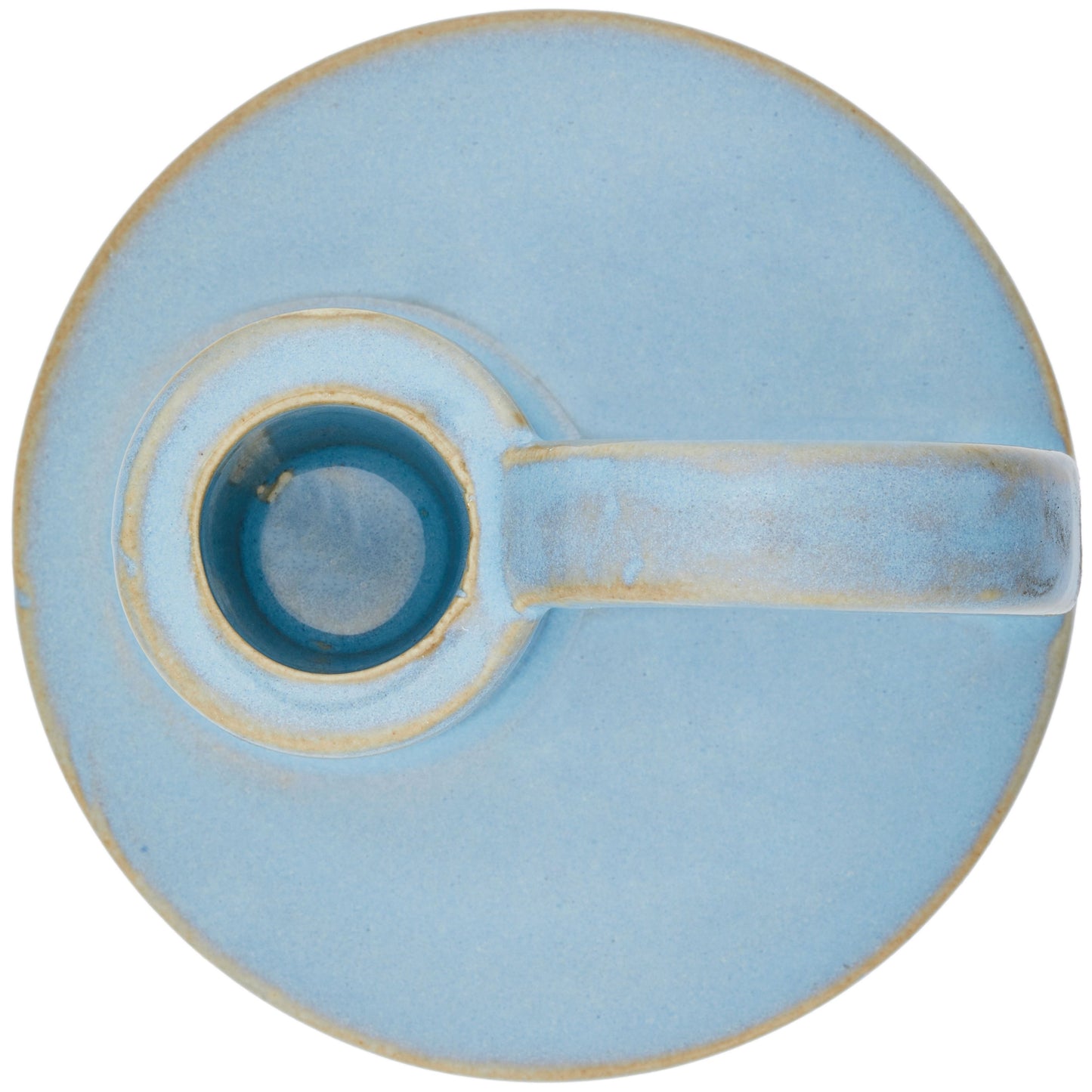 CECA364 LIGHT BLUE CANDLE HOLDERS