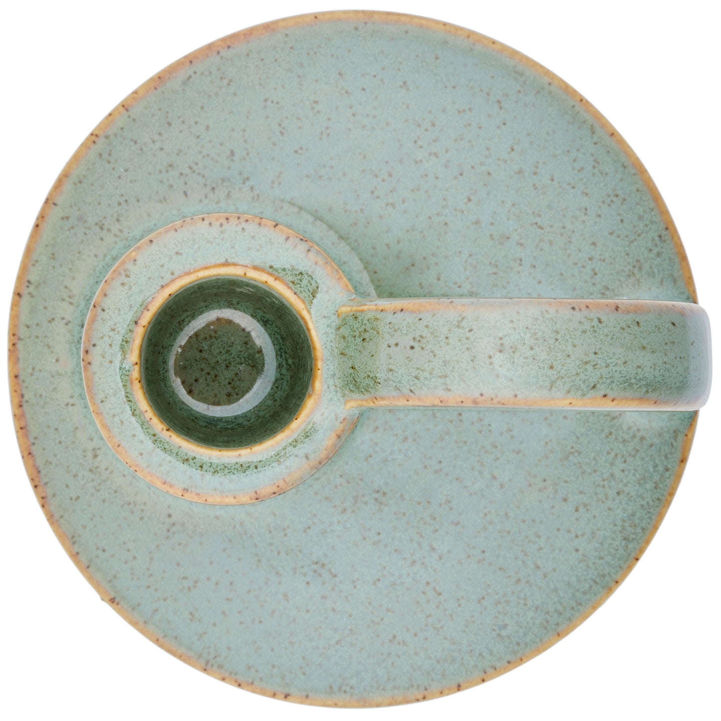CECA364 LIGHT GREEN CANDLE HOLDERS