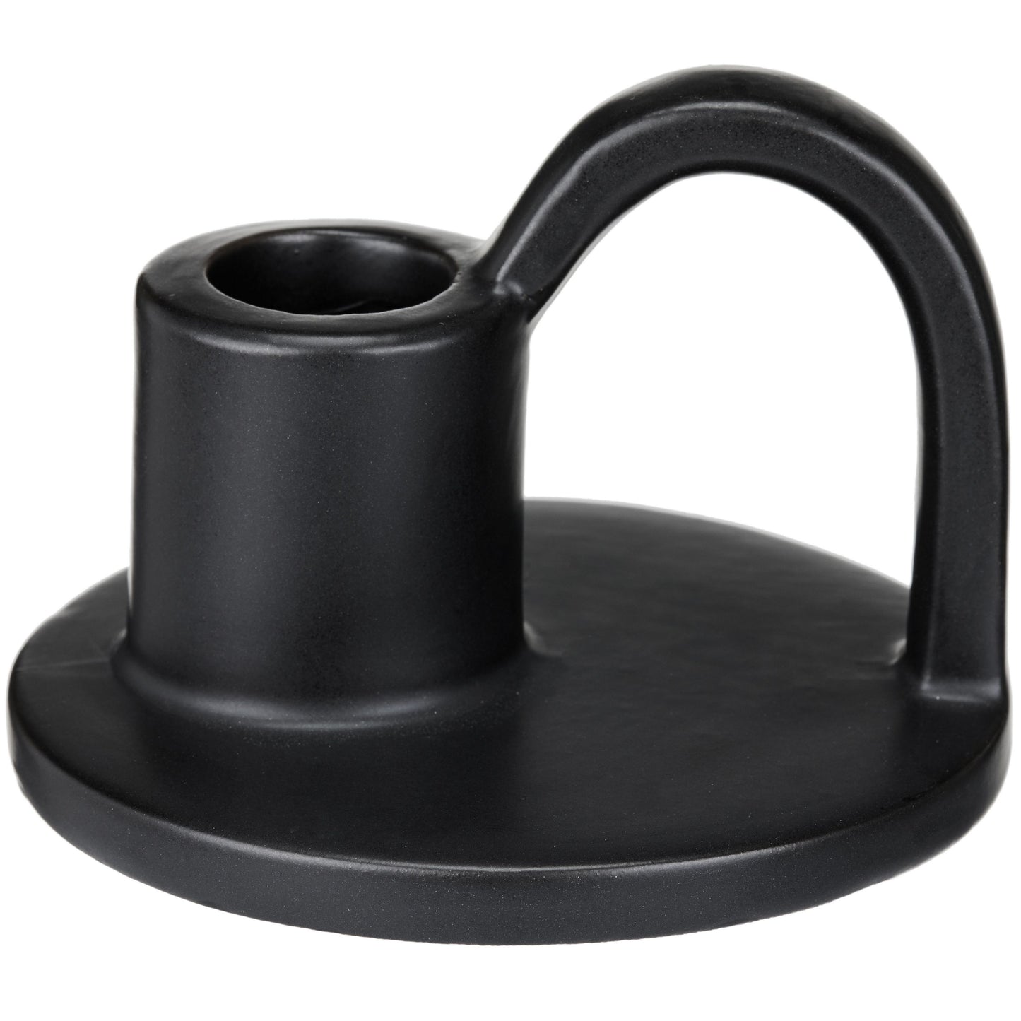 CECA364 MATT BLACK CANDLE HOLDERS