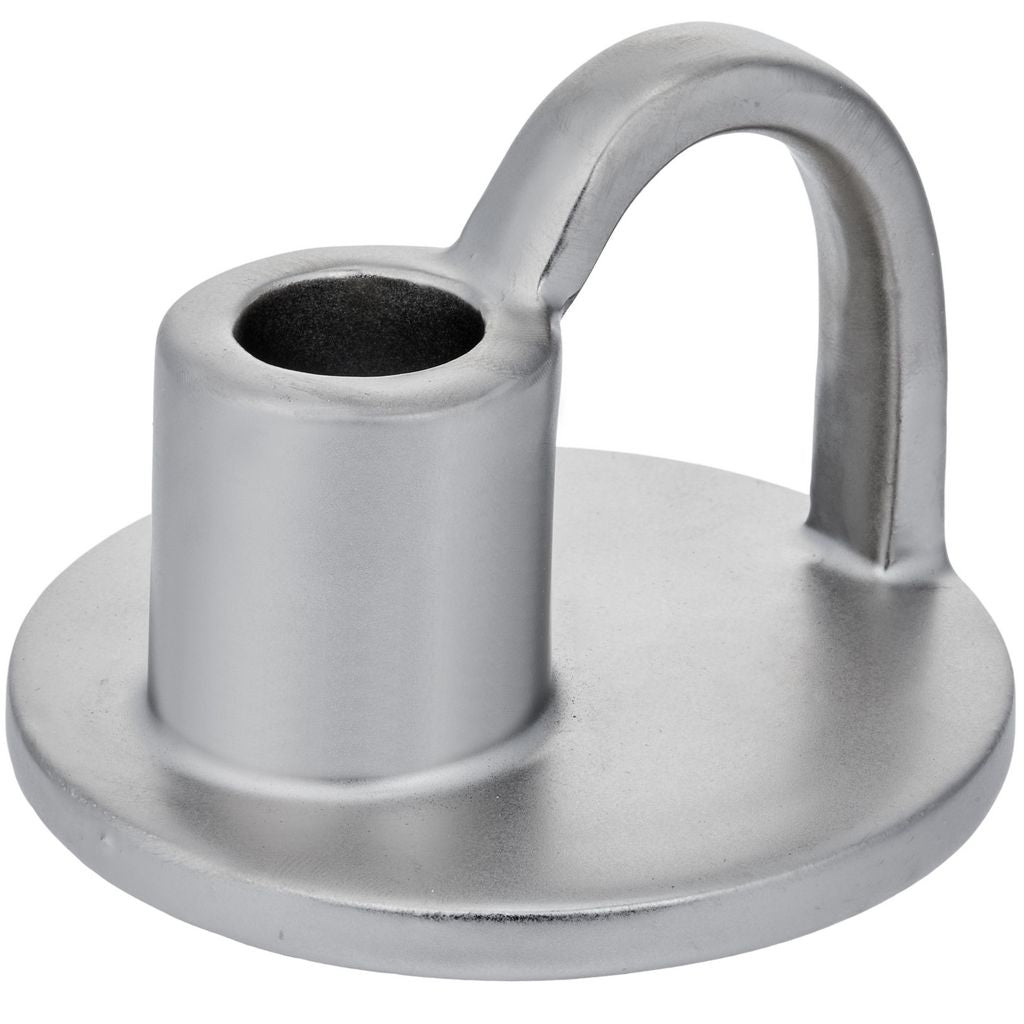 CECA364 MATT TITANIUM CANDLE HOLDERS