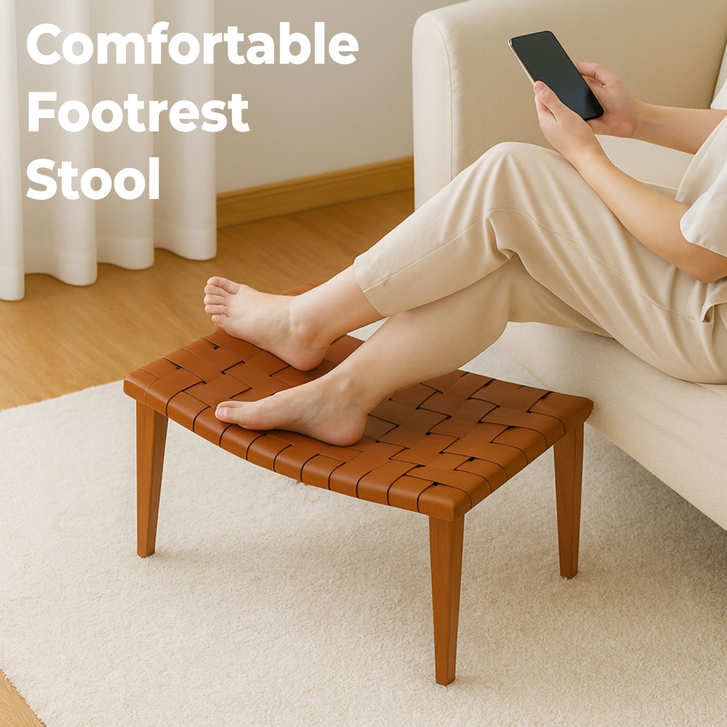 ST463 COGNAC STOOL