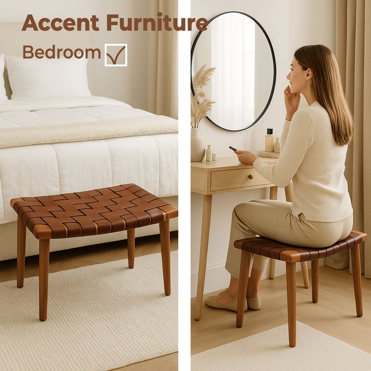 ST463 COGNAC STOOL