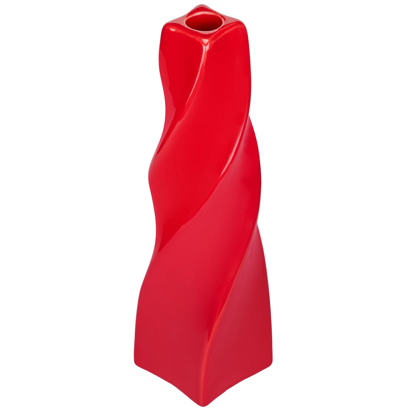 CECA371 RED CANDLE HOLDERS