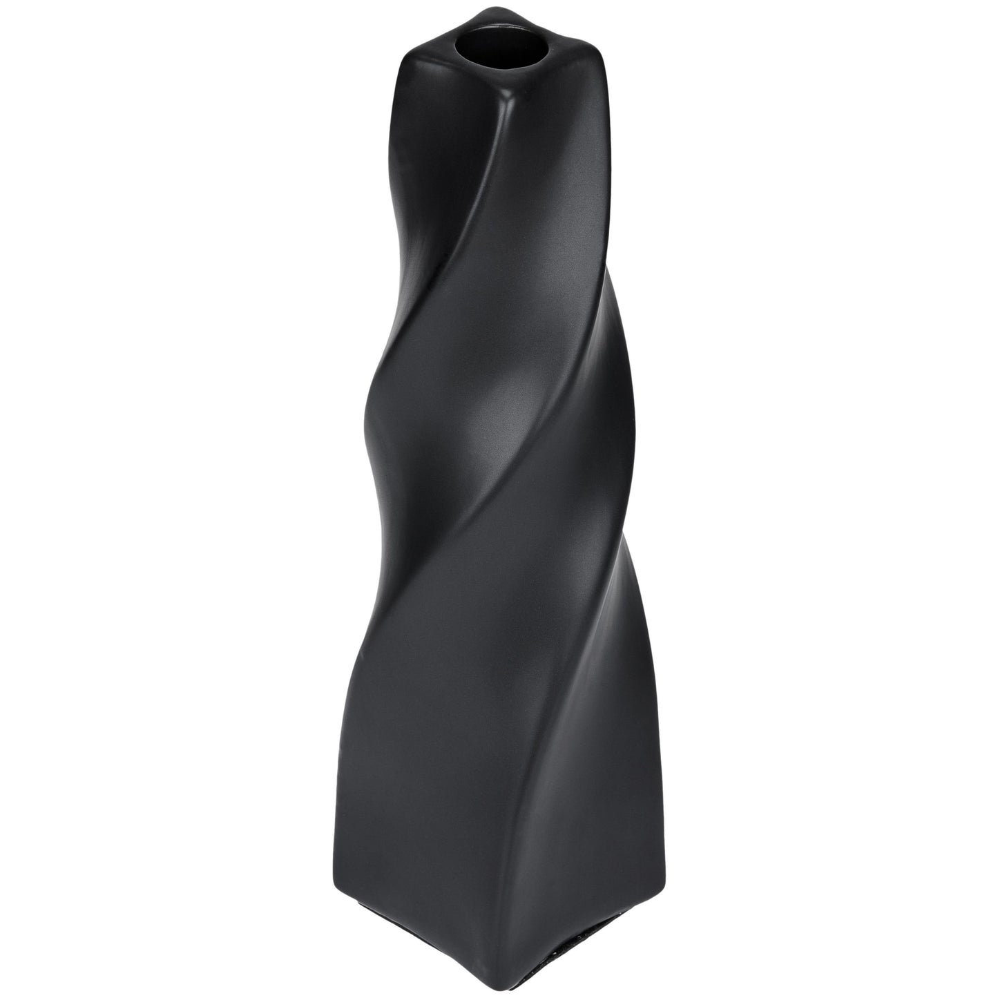 CECA371 MAT BLACK CANDLE HOLDERS