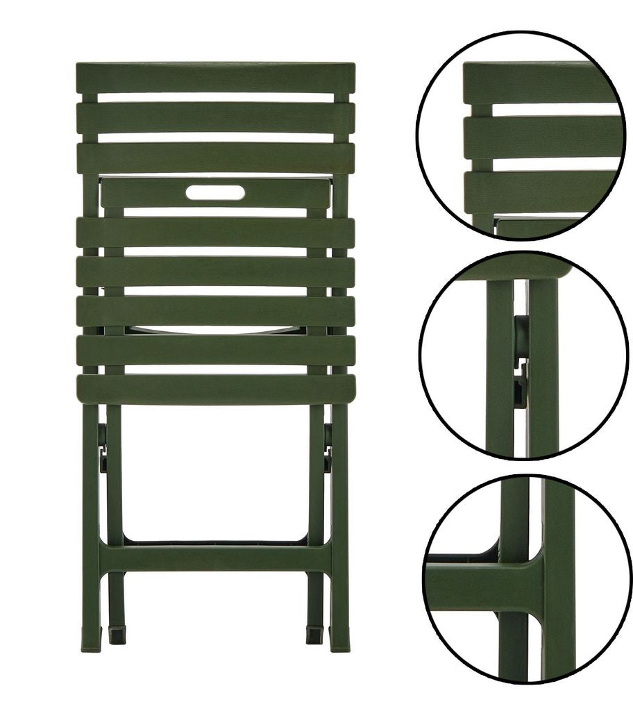 CH423-2 AVOCADO GREEN FOLDING CHAIRS PATIO