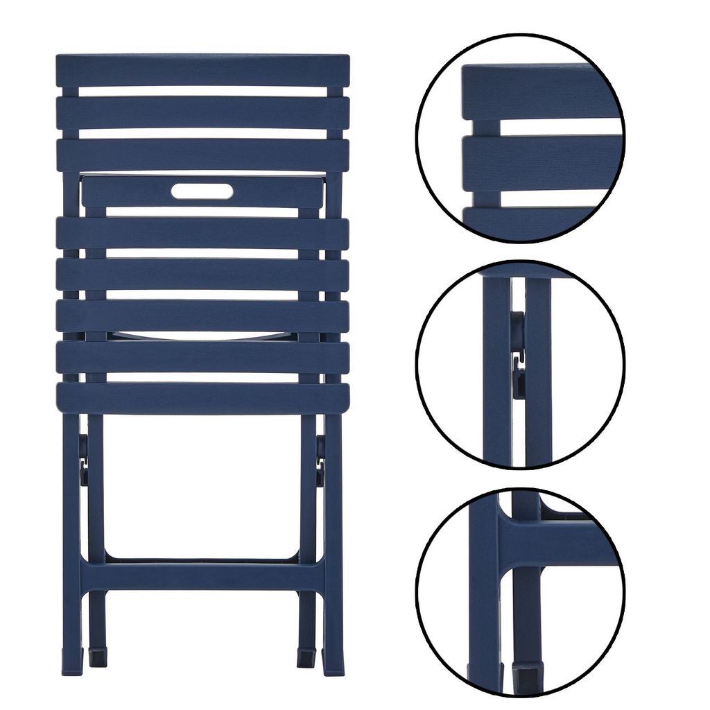 CH423-2 INDIGO BLUE FOLDING CHAIRS