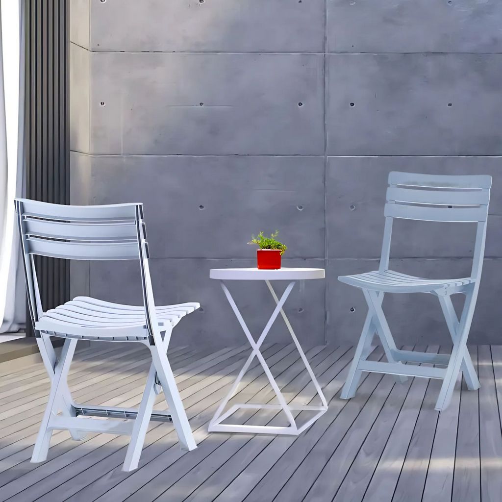 CH423-2 LIGHT GRAY FOLDING CHAIRS