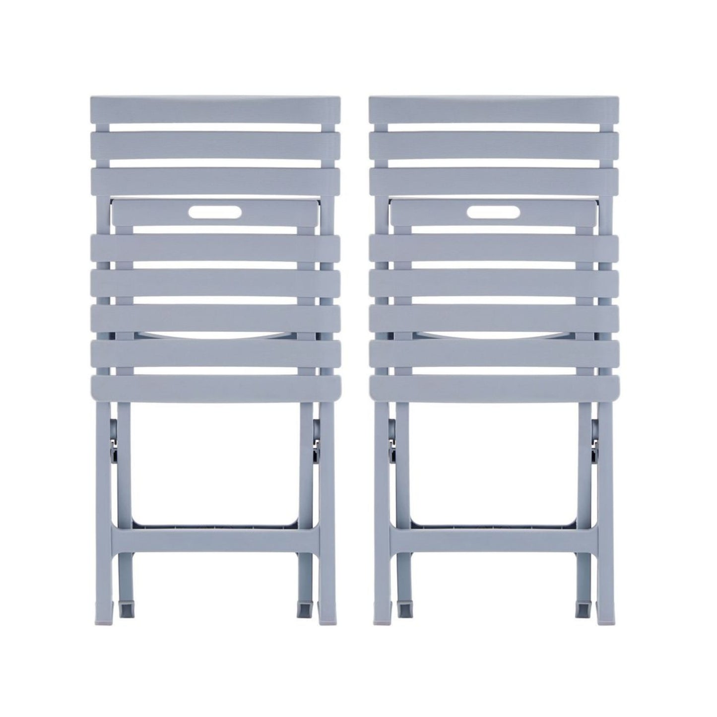 CH423-2 LIGHT GRAY FOLDING CHAIRS PATIO