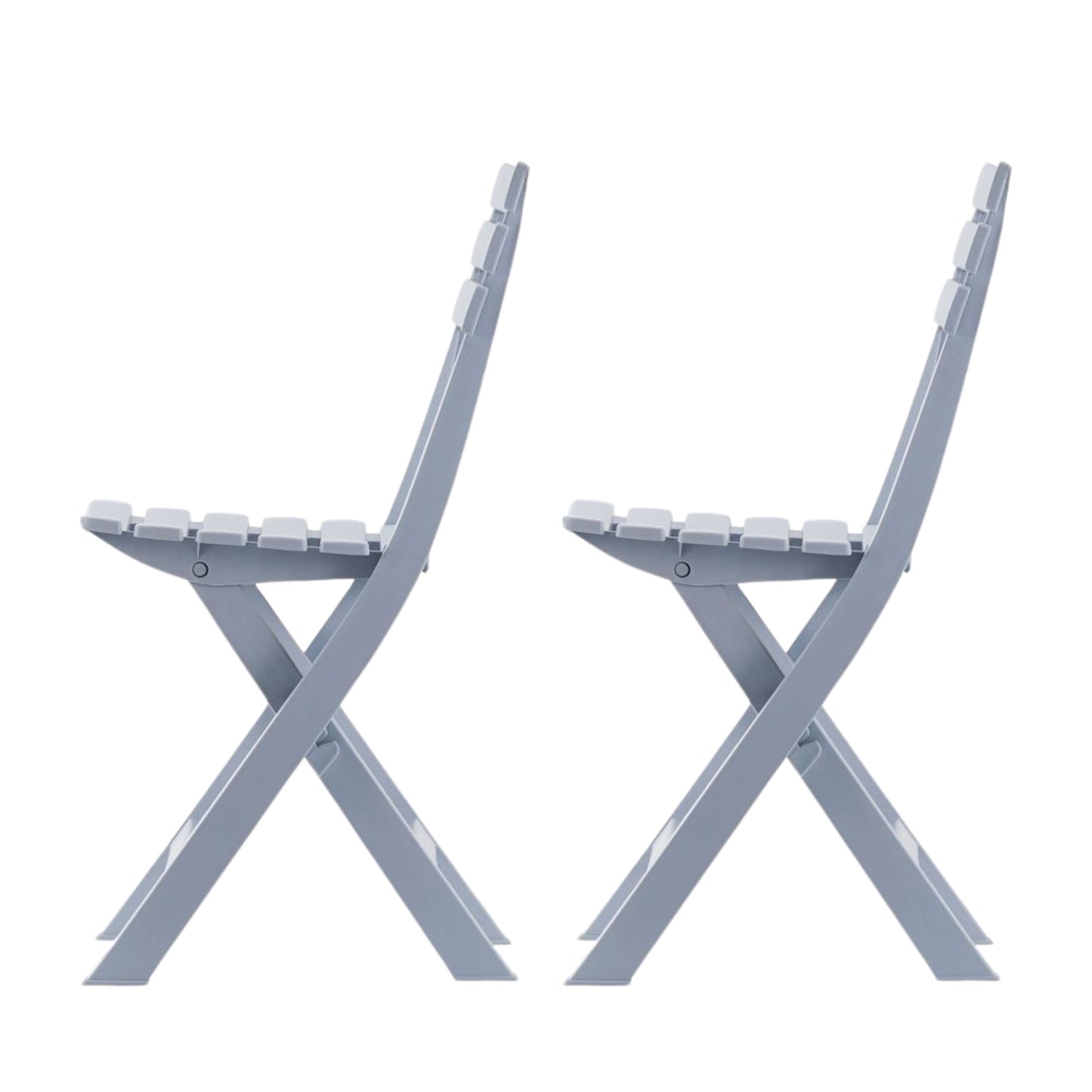 CH423-2 LIGHT GRAY FOLDING CHAIRS PATIO