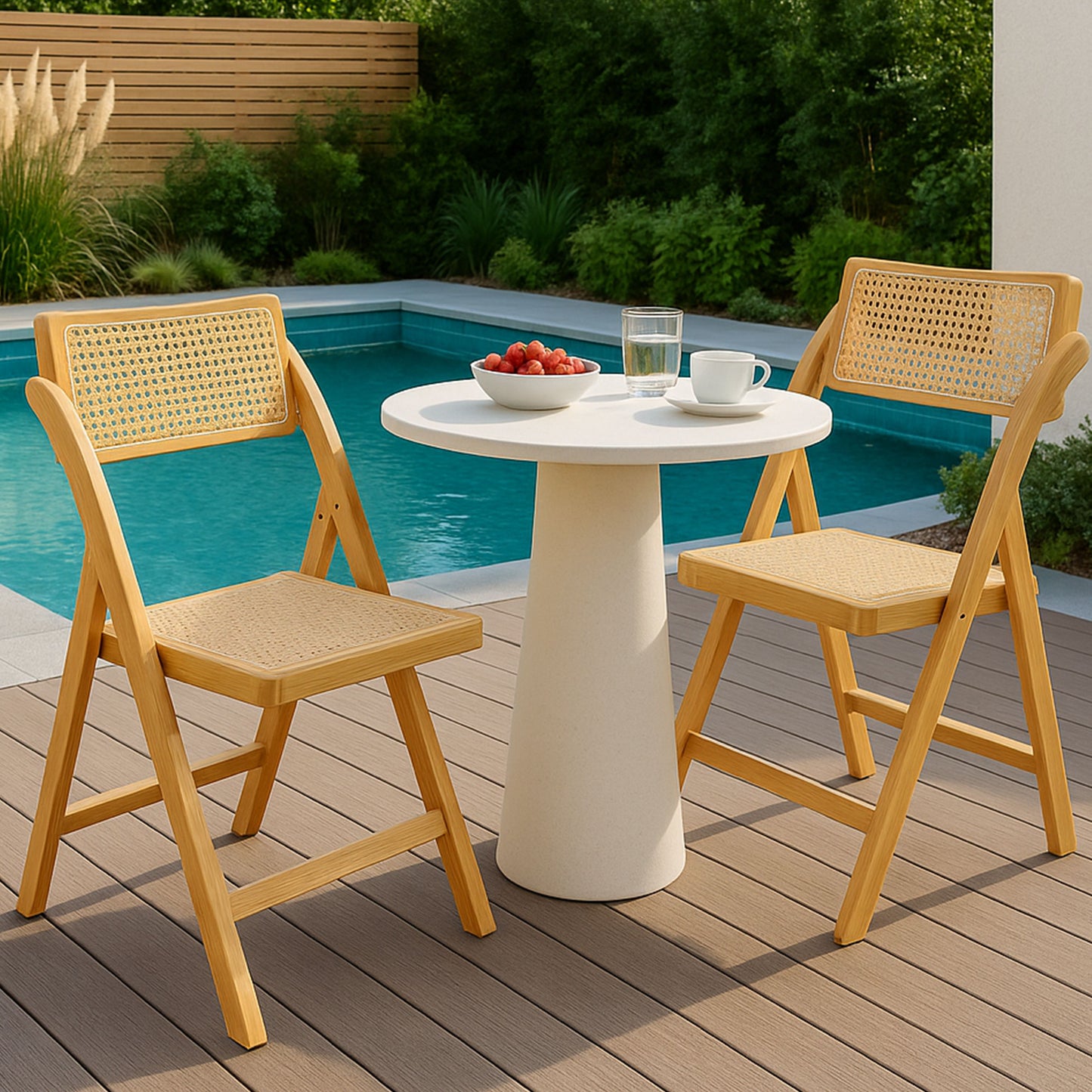 CH470 NATURAL FOLDING CHAIR