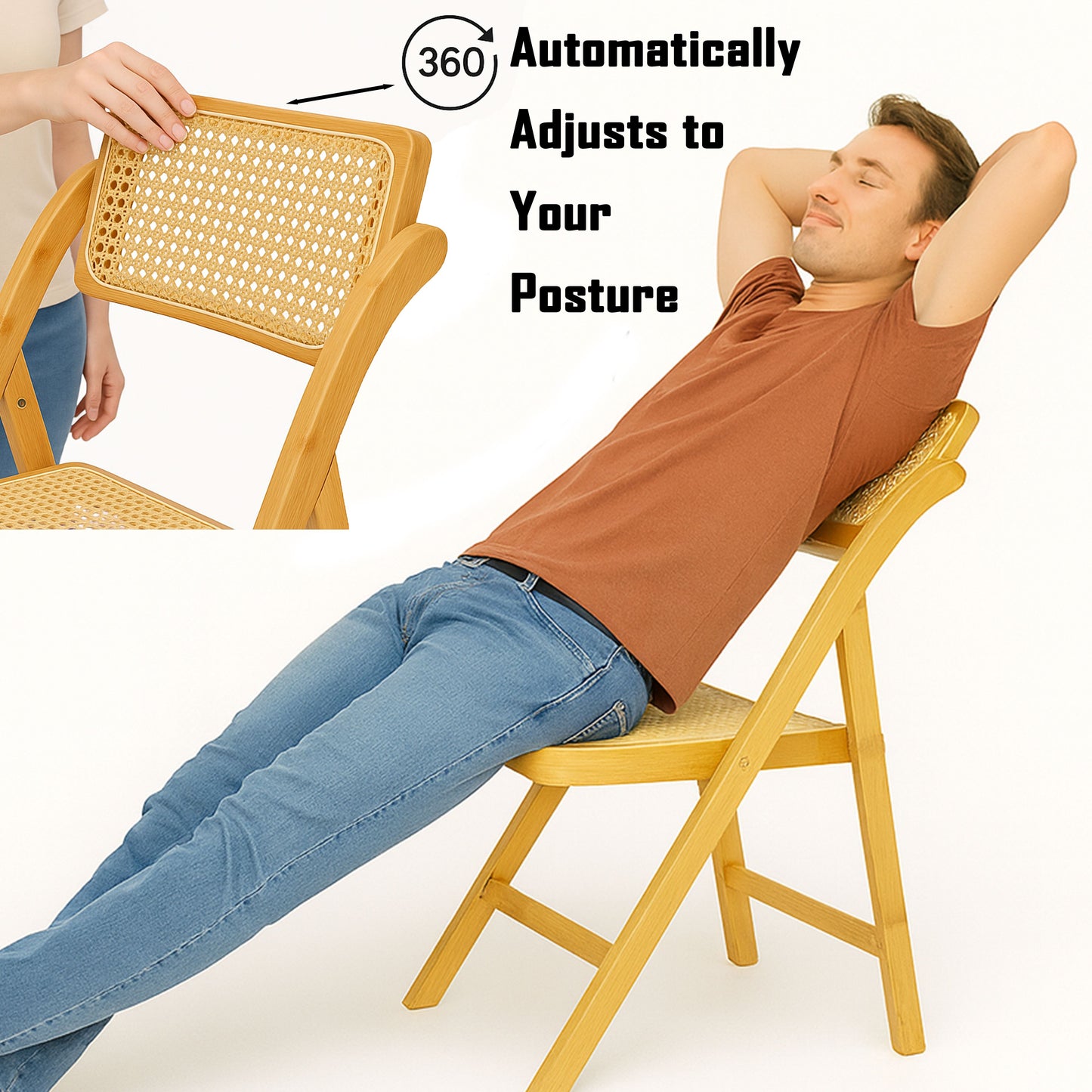 CH470 NATURAL FOLDING CHAIR