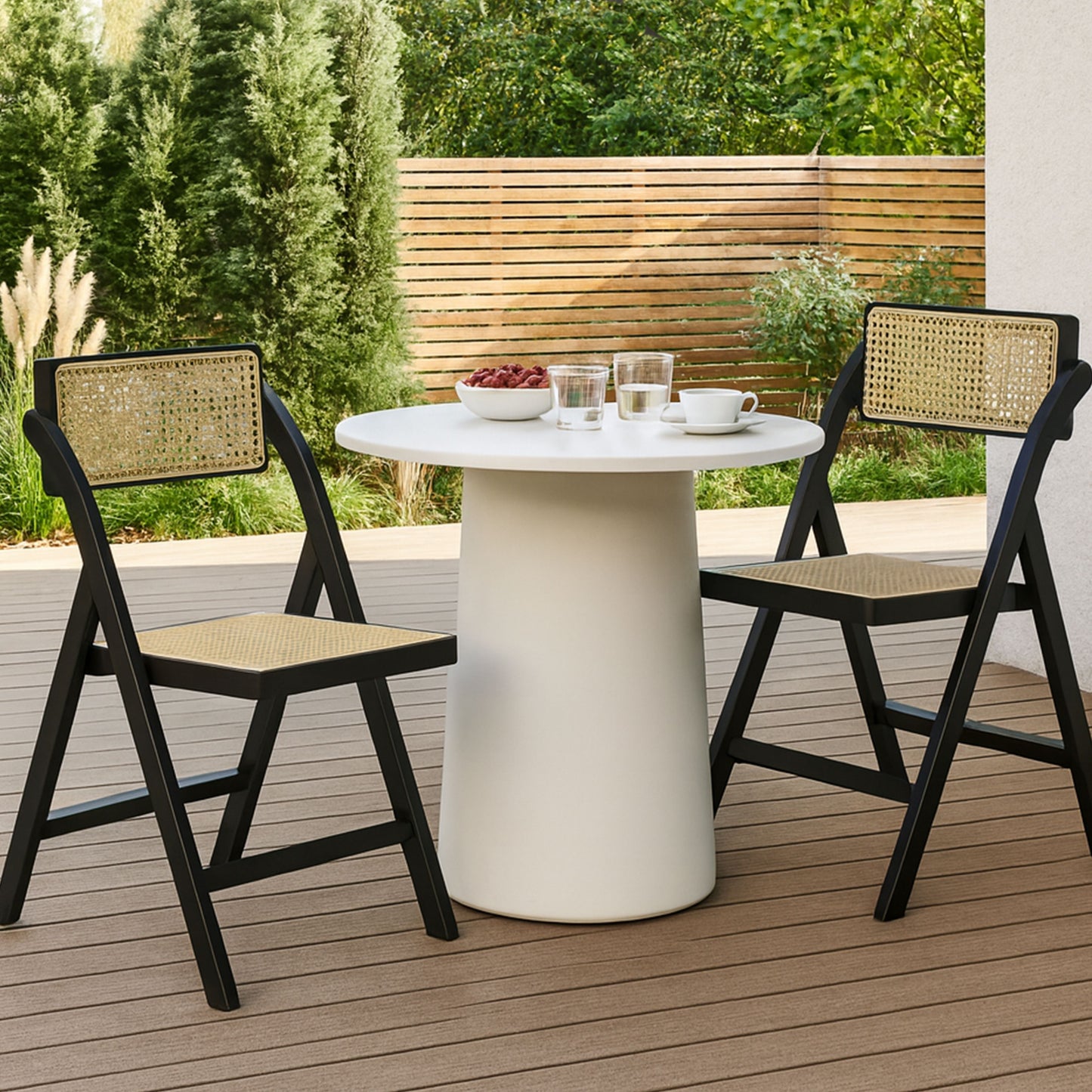 CH470 BLACK FOLDING CHAIR PATIO