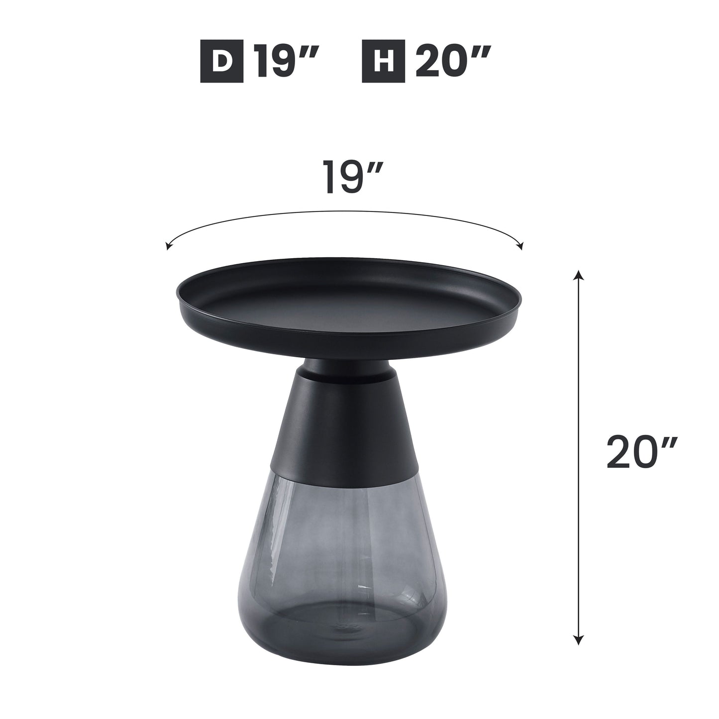 TB471 MAT BLK-GRY BAS NESTING TABLE