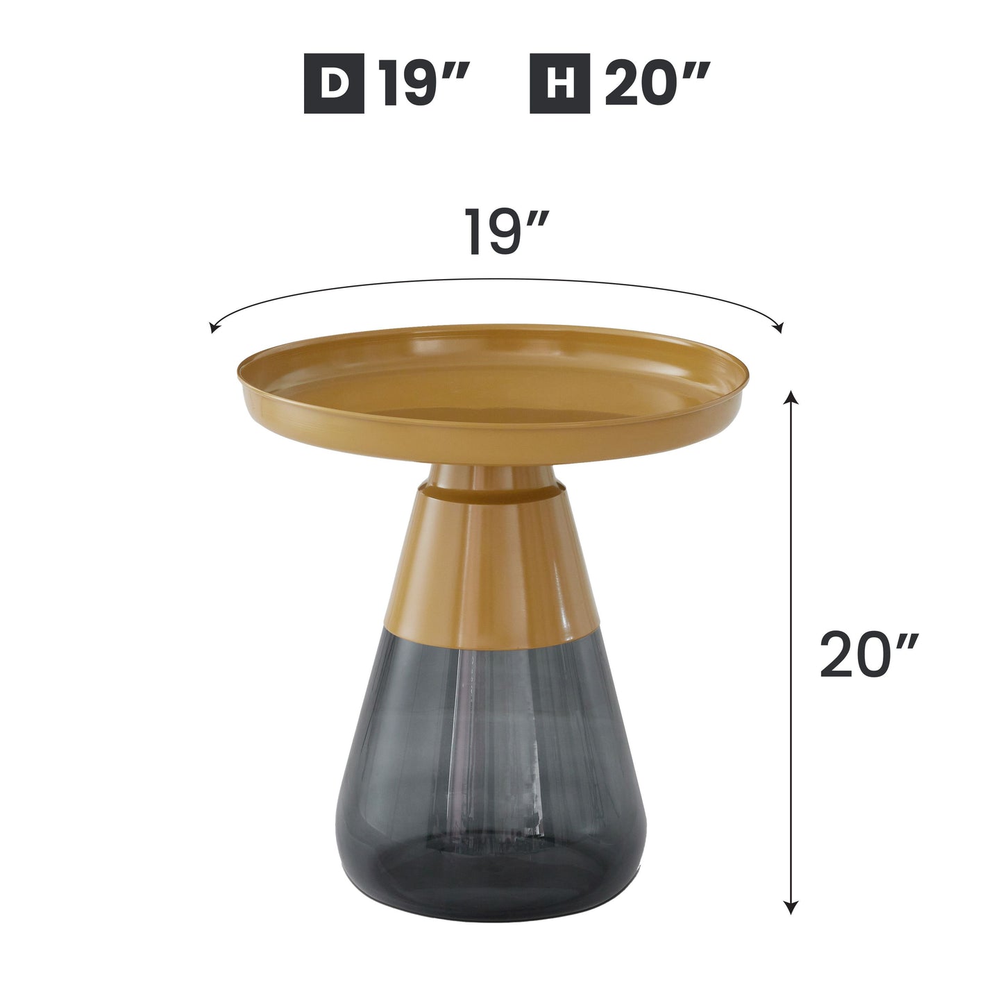 TB471 MATGLDGRY BASE NESTING TABLE