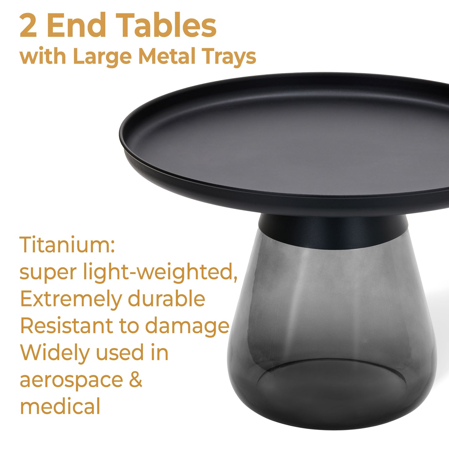 TB472 MAT BLK/GRY BAS NESTING TABLE