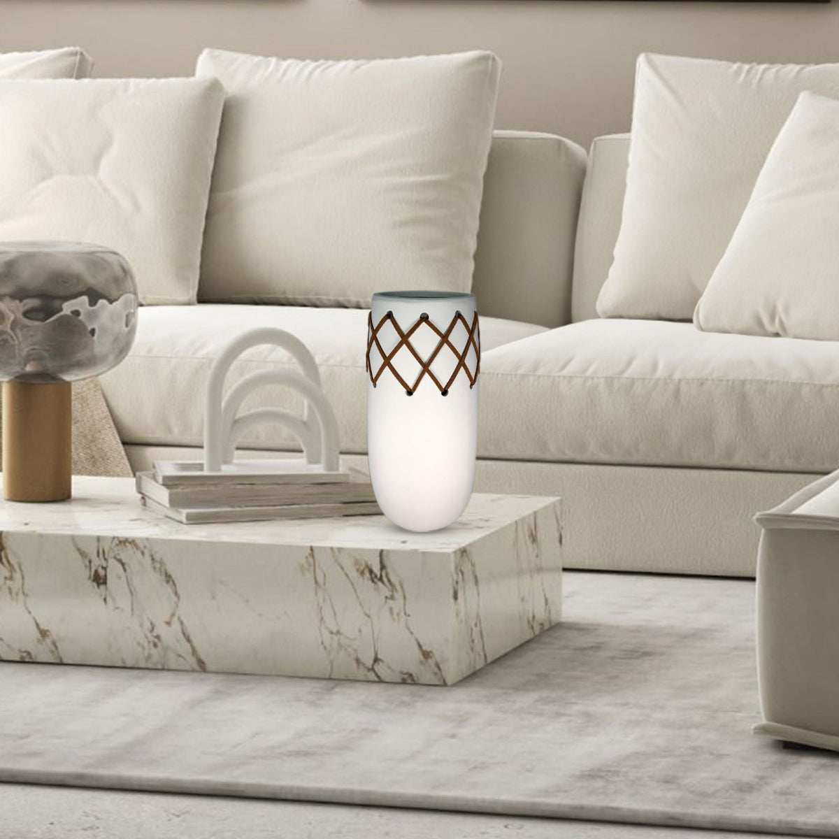 CAVA293 WHITE CERAMIC VASES HOME DECOR DEALS