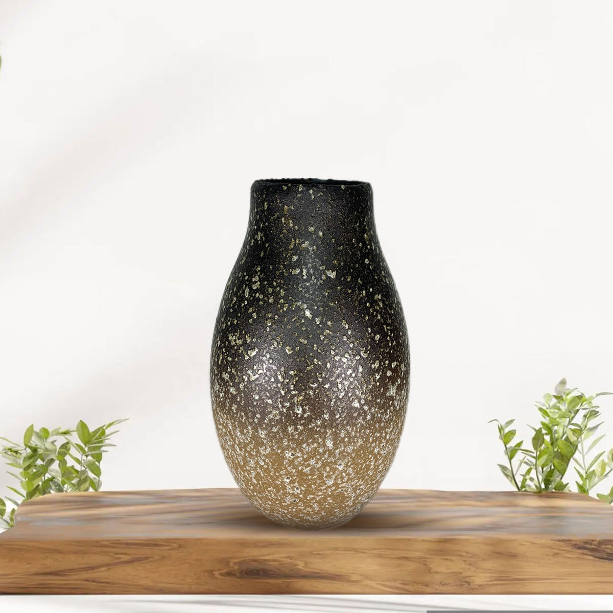 CAVA297B BROWNYELLO CERAMIC VASES HOME DECOR DEALS