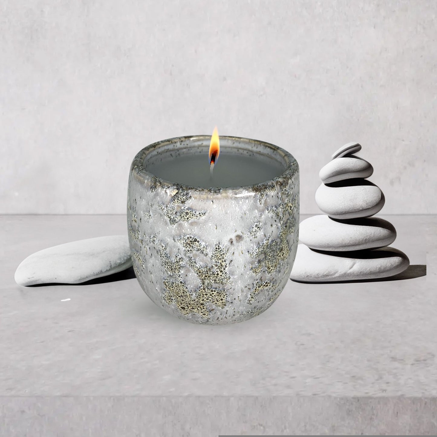 CECA299 STONE CANDLES UNSCENTED