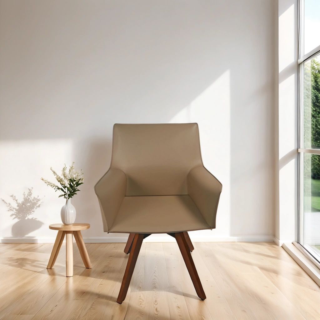 CH462 DARK BEIGE ARM CHAIR