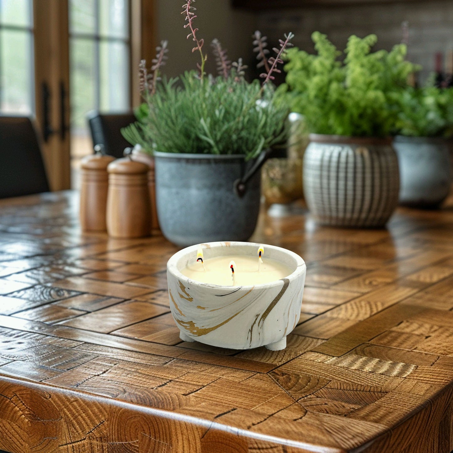 CH23-2725W WHITE CANDLES UNSCENTED