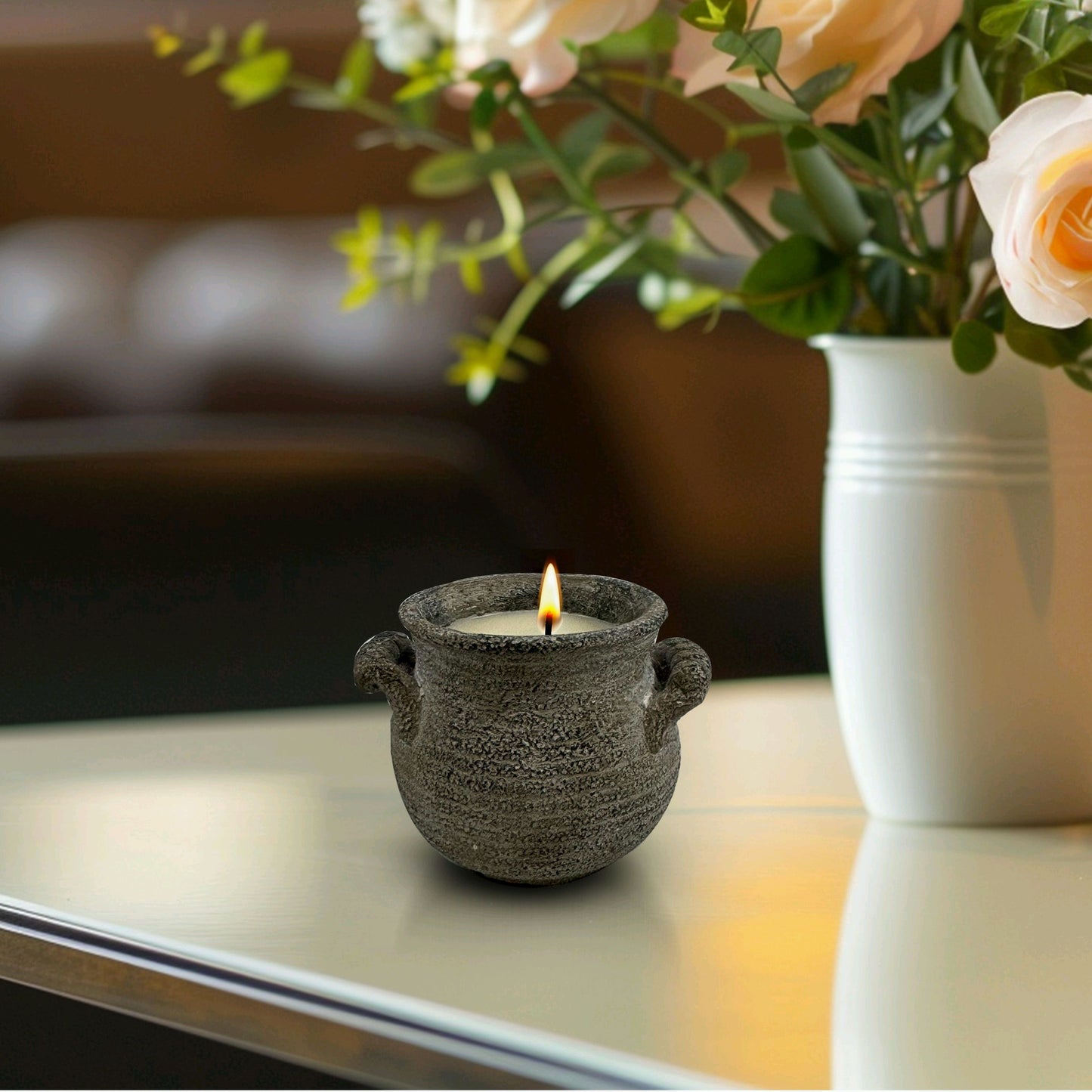 CH23-2516 STONE CANDLES UNSCENTED