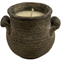 12oz Floral Scented Candle in Rustic Gray Ceramic Jar - Indoor Outdoor Candle for Cozy Home Decor An