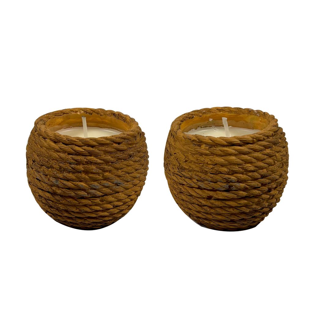 CH23-2698 LIGHT BROWN CANDLES UNSCENTED