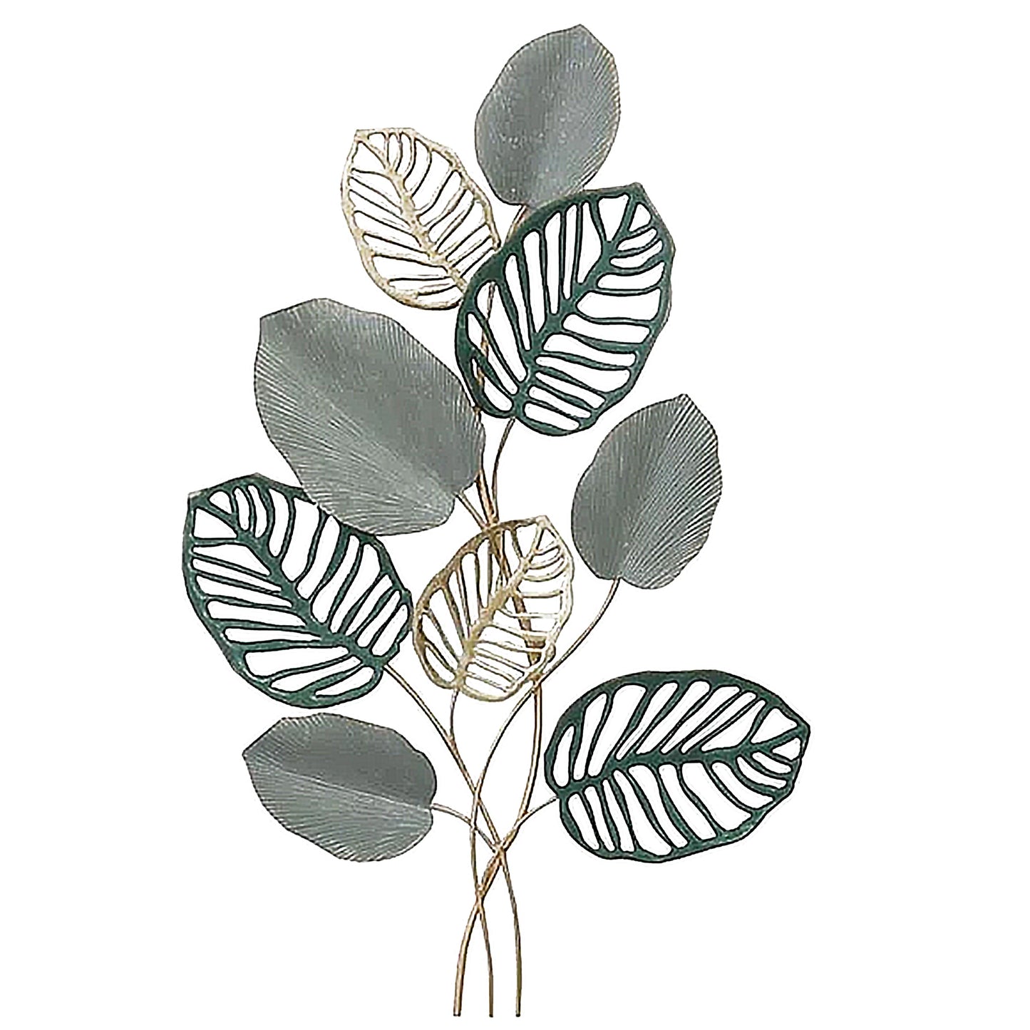 MDC479 GREEN METAL WALL DECOR