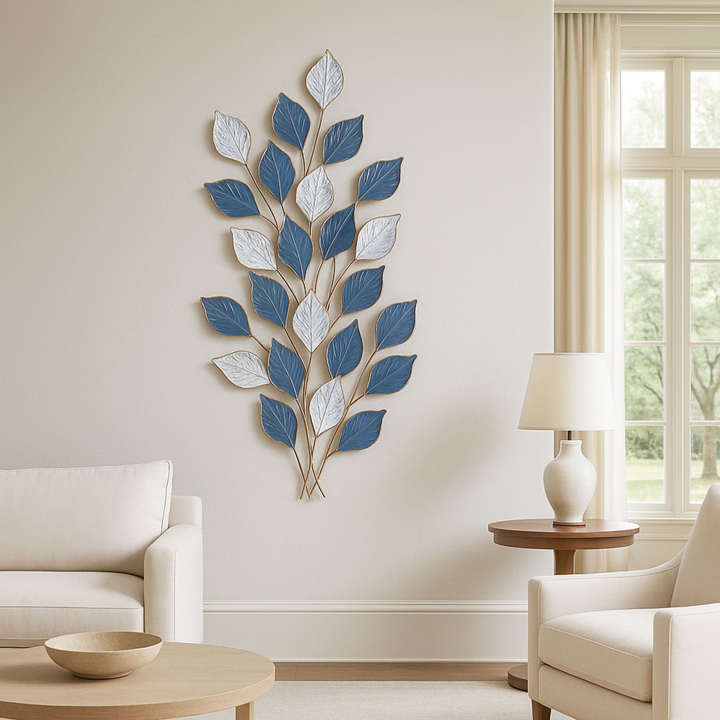MDC480 GREEN GOLD METAL WALL DECOR