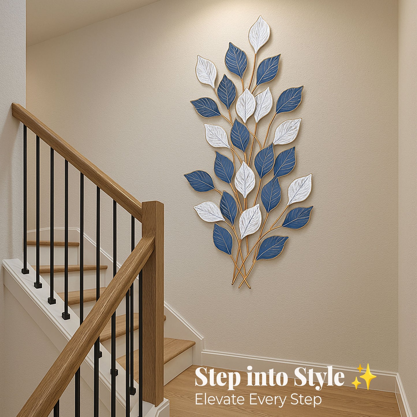 MDC480 GREEN GOLD METAL WALL DECOR