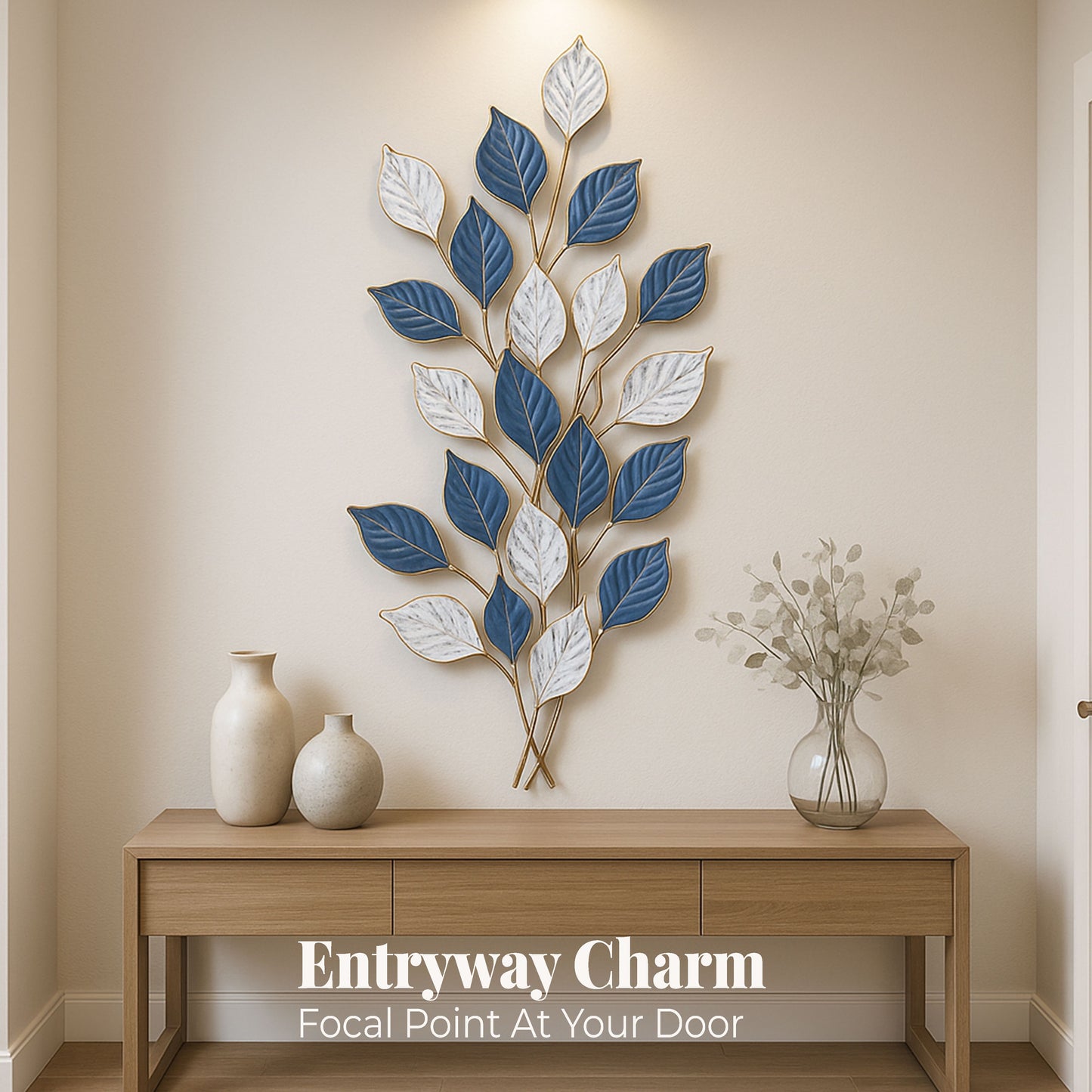 MDC480 GREEN GOLD METAL WALL DECOR