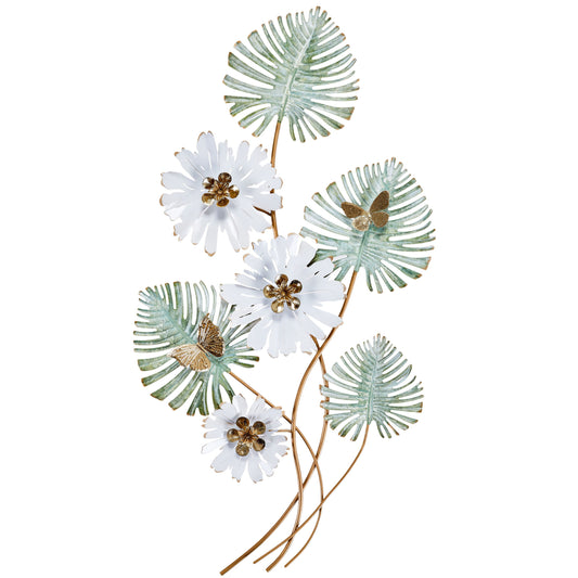 MDC483 MINT GREEN METAL WALL DECOR