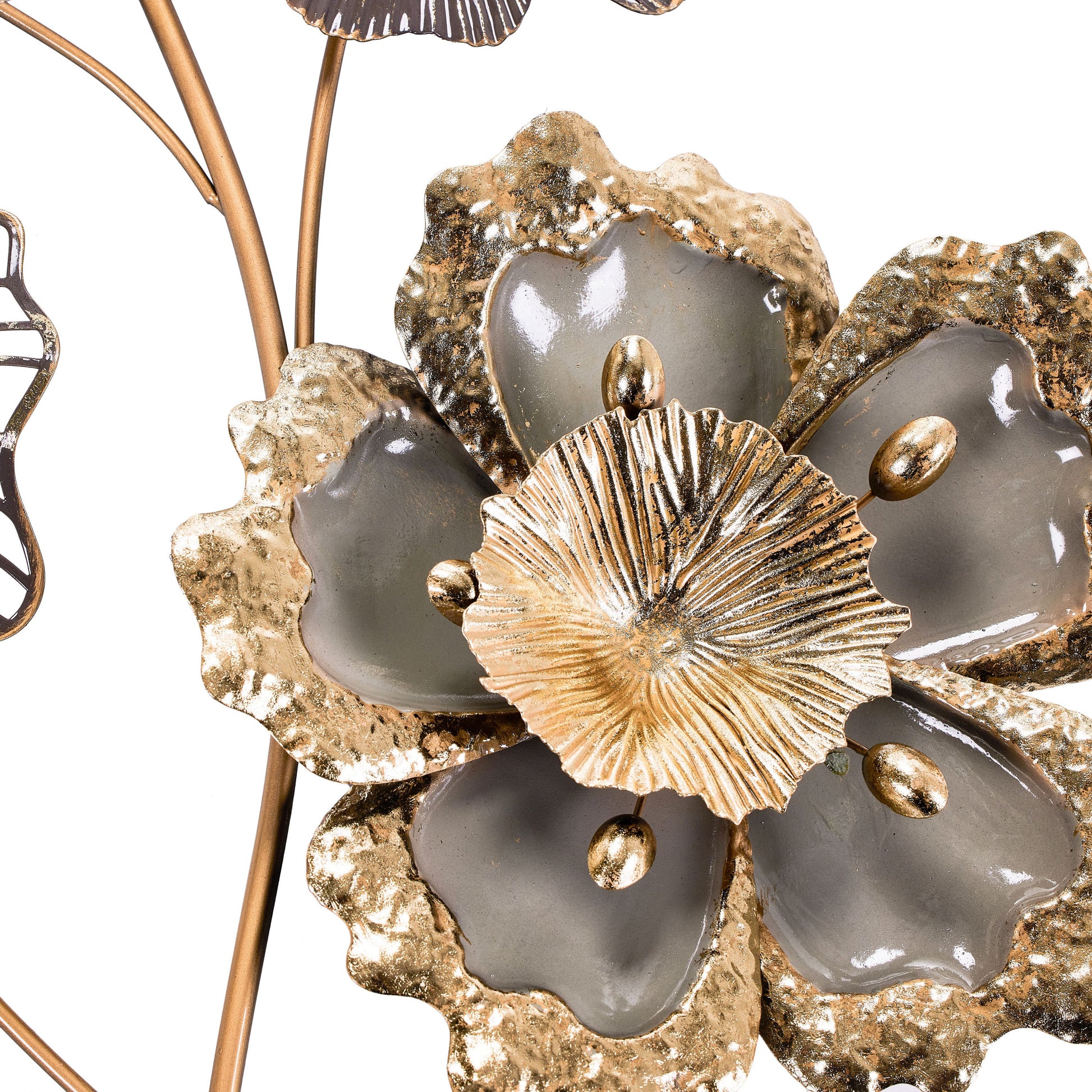 MDC484 GREEN GOLD METAL WALL DECOR