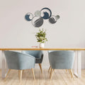 Ocean Ring Wall Art - Modern Coastal Metal Wall Decor With Interconnected Rings